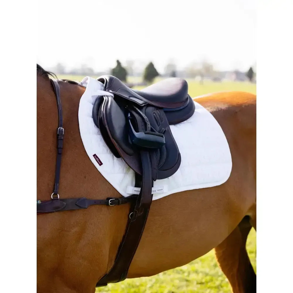 Lemieux 3D Mesh Self-Cool Eurojump Square White-Saddle Pads-Lemieux-White-Small/Medium-Horsey Shopping