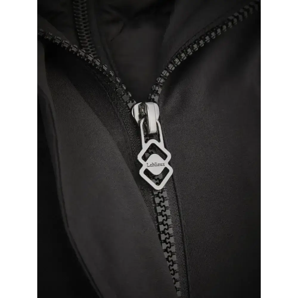 Lemieux Amelie Waterproof Lightweight Riding Coat Black-Outdoor Coats & Jackets-Lemieux-UK 6-Black-Horsey Shopping