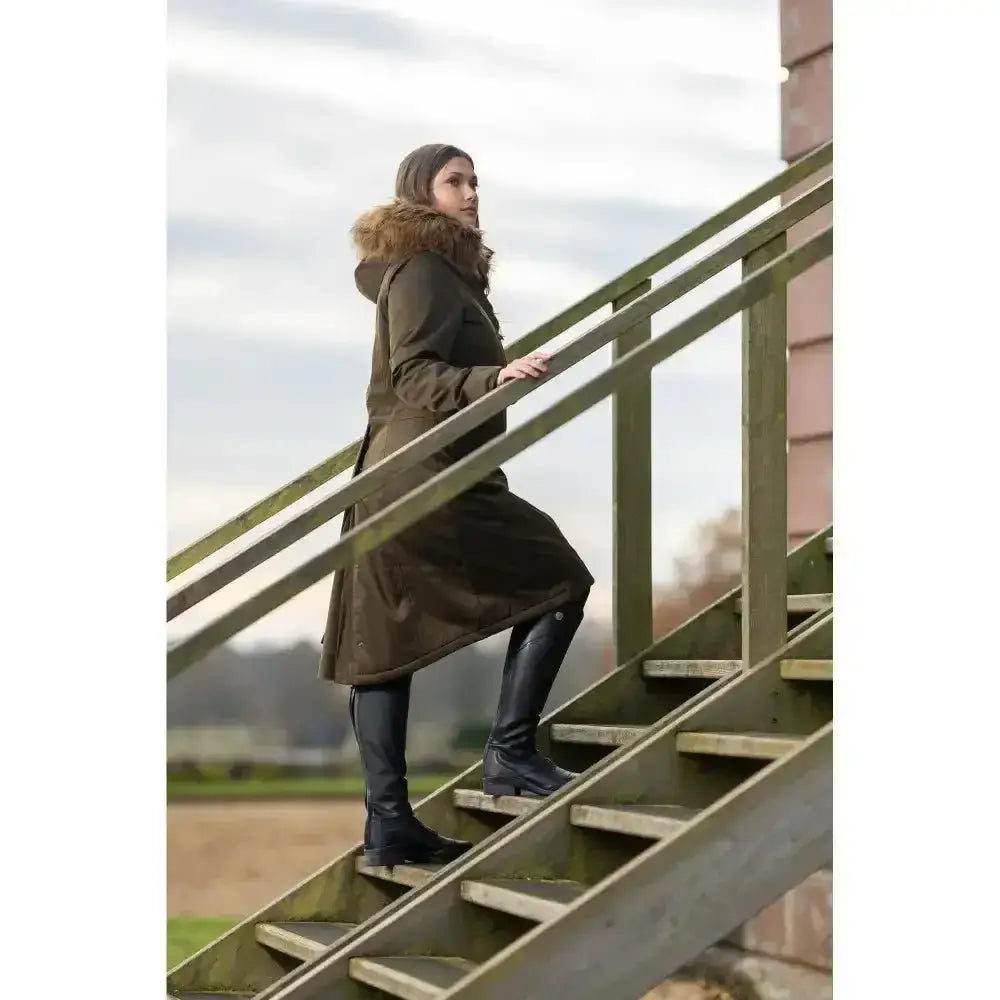 Lemieux Anya Waterproof Riding Coat Alpine-Outdoor Coats & Jackets-Lemieux-UK 6-Alpine-Horsey Shopping