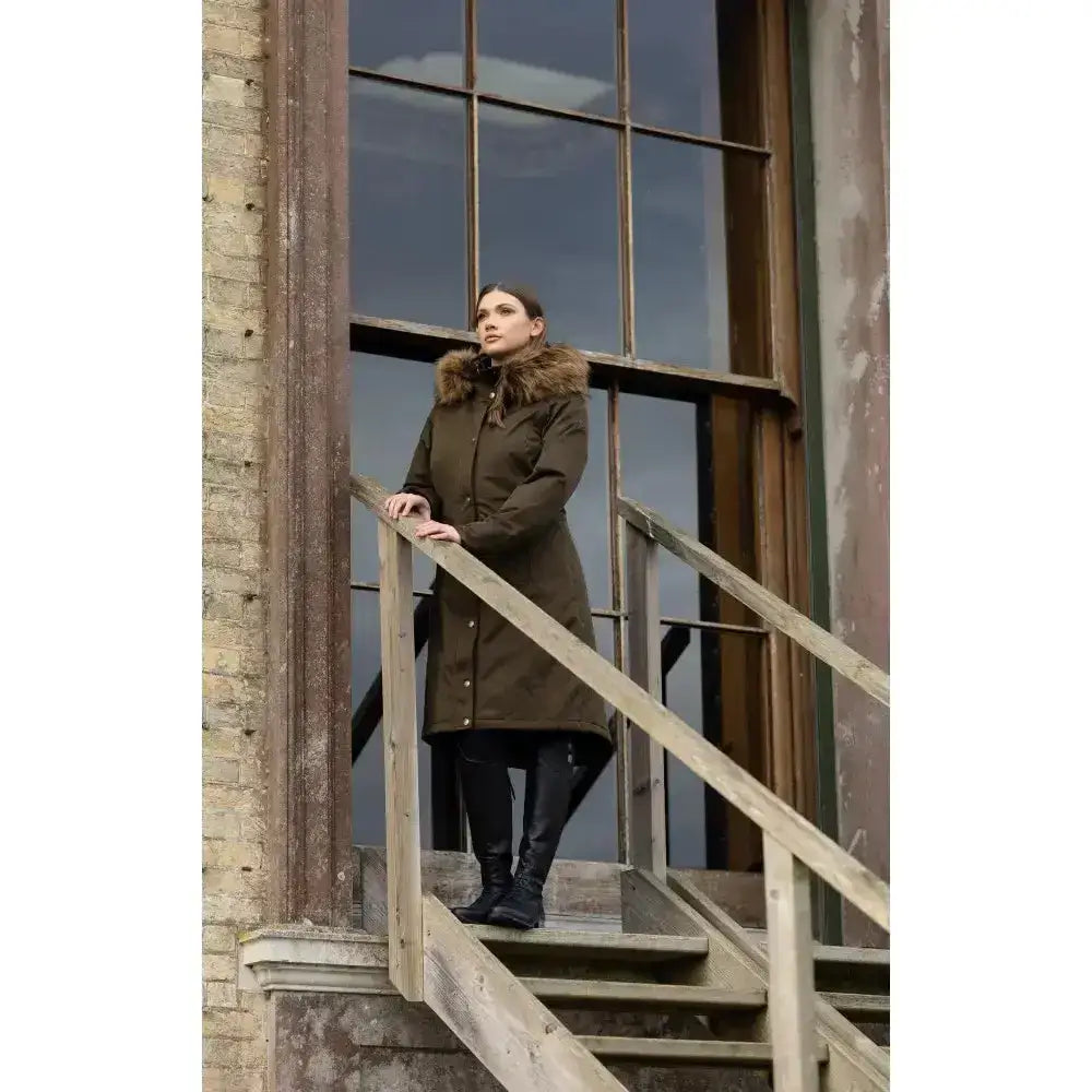 Lemieux Anya Waterproof Riding Coat Alpine-Outdoor Coats & Jackets-Lemieux-UK 6-Alpine-Horsey Shopping