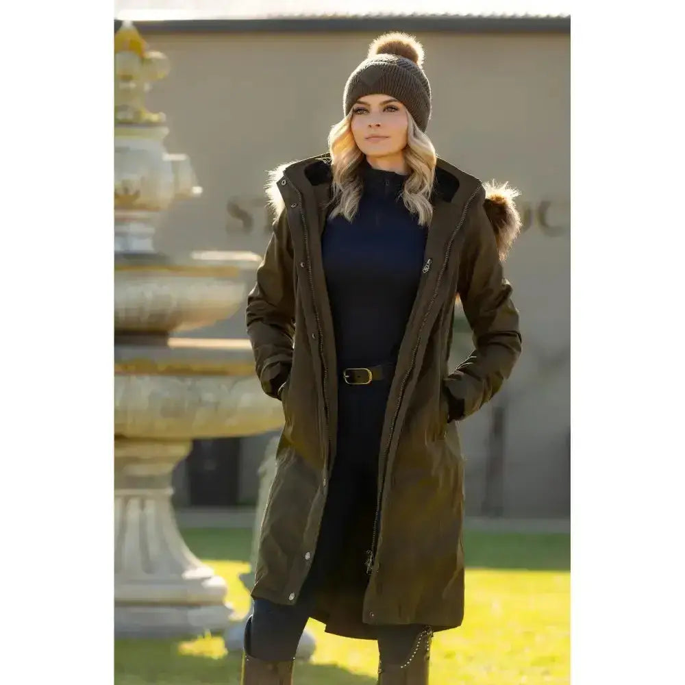 Lemieux Anya Waterproof Riding Coat Alpine-Outdoor Coats & Jackets-Lemieux-UK 6-Alpine-Horsey Shopping