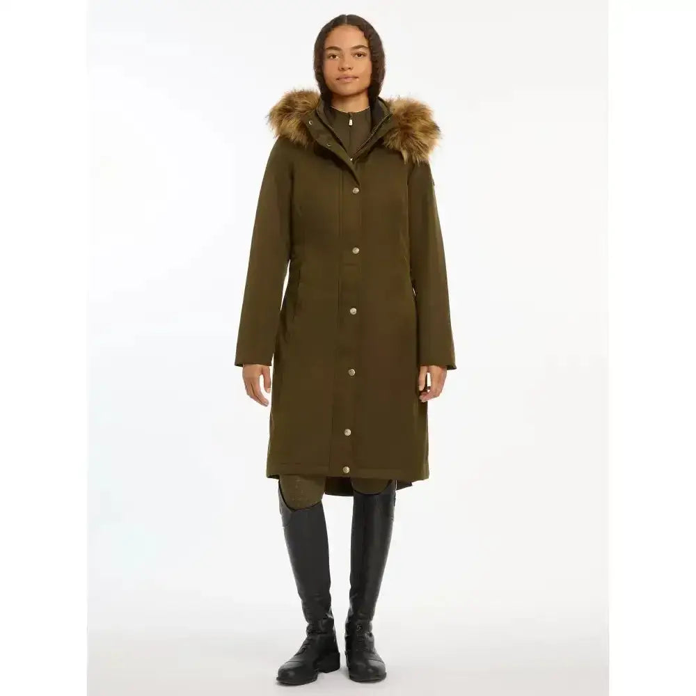 Lemieux Anya Waterproof Riding Coat Alpine-Outdoor Coats & Jackets-Lemieux-UK 6-Alpine-Horsey Shopping
