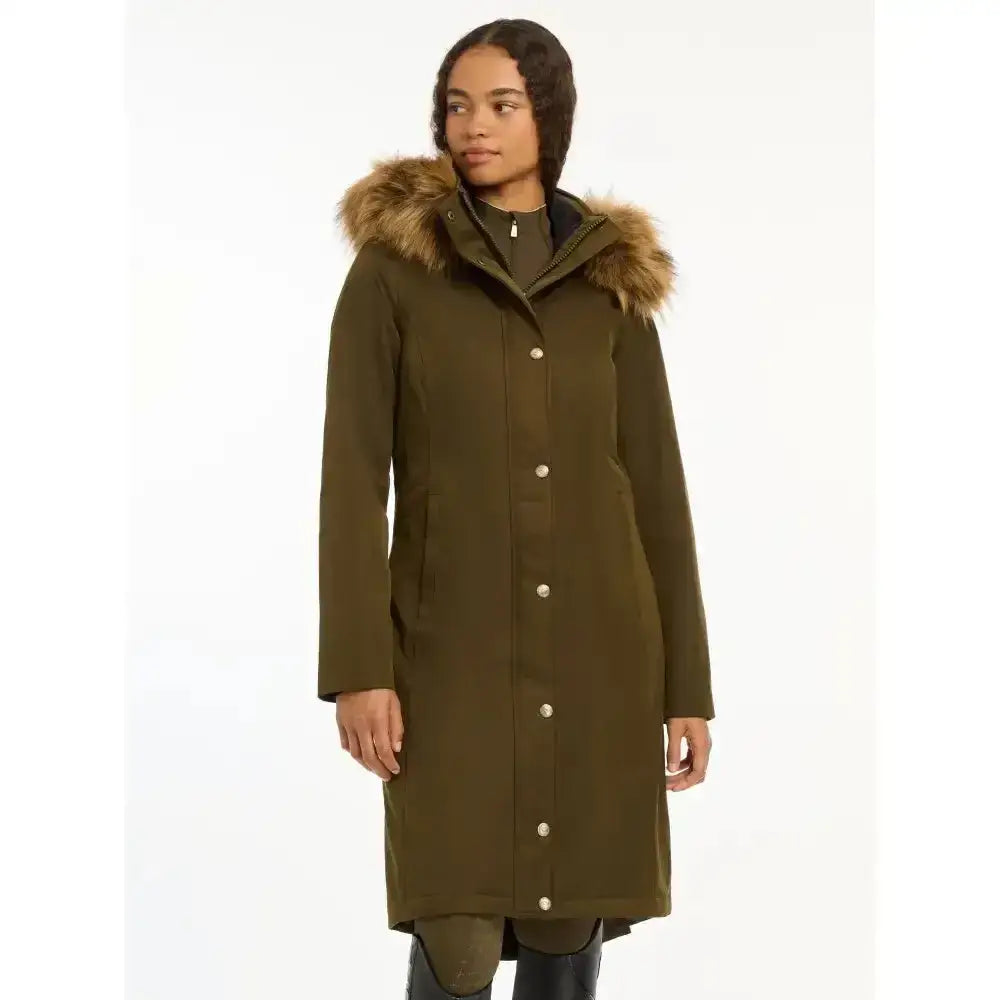 Lemieux Anya Waterproof Riding Coat Alpine-Outdoor Coats & Jackets-Lemieux-UK 6-Alpine-Horsey Shopping
