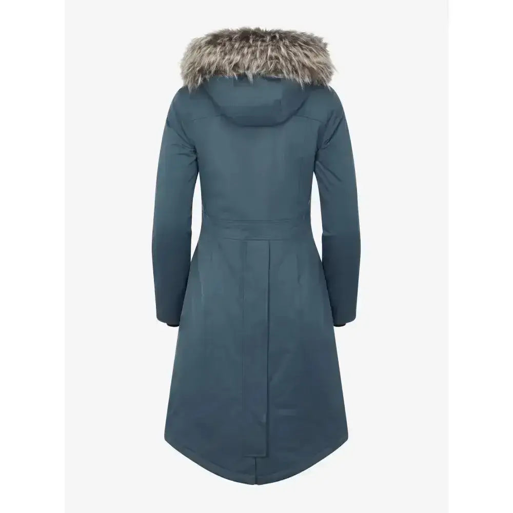 Lemieux Anya Waterproof Riding Coat Petrol-Outdoor Coats & Jackets-Lemieux-UK 8-Petrol-Horsey Shopping