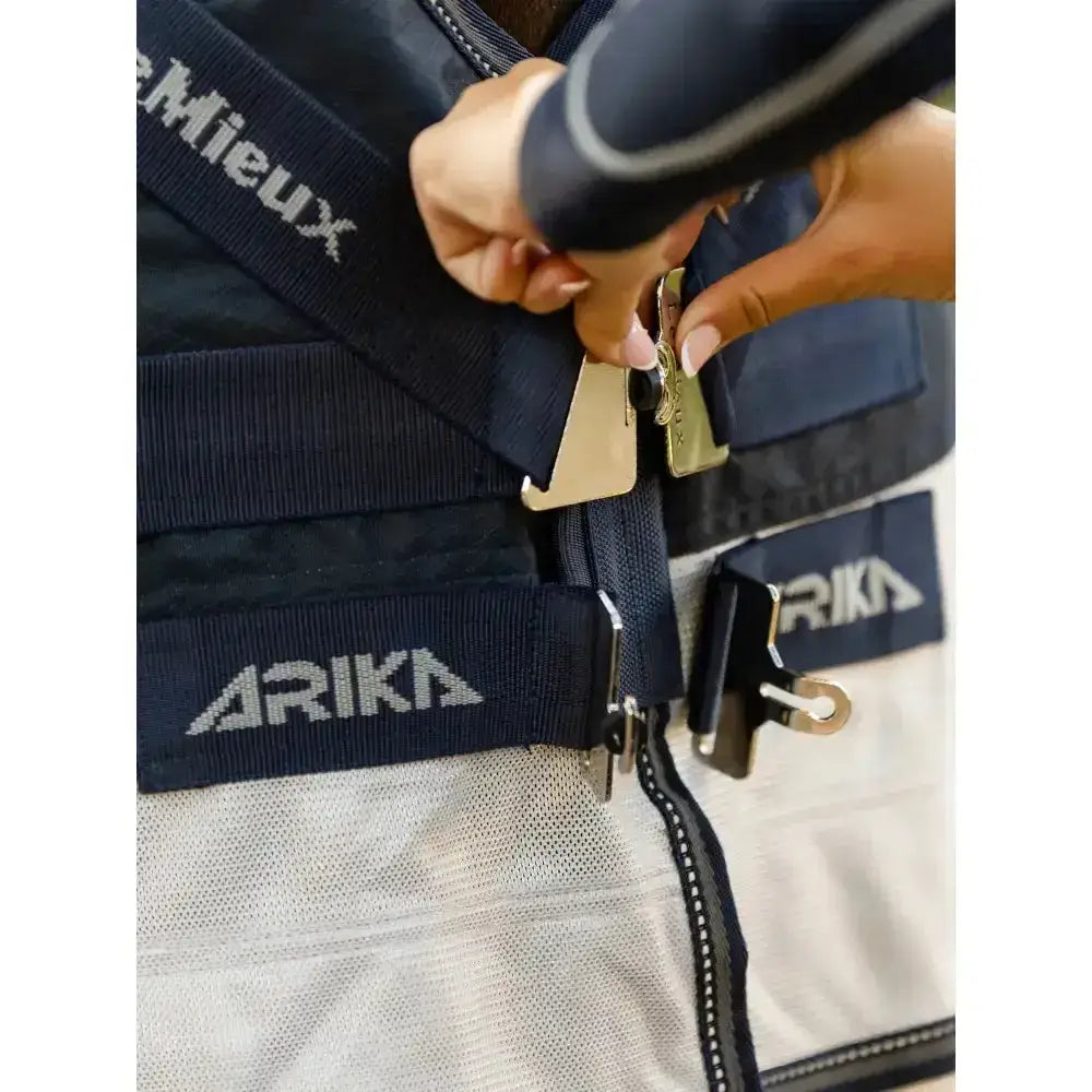 Lemieux Arika Shower-Tek Fly Rug Grey-Waterproof Fly Rugs-Lemieux-5'6"-Horsey Shopping