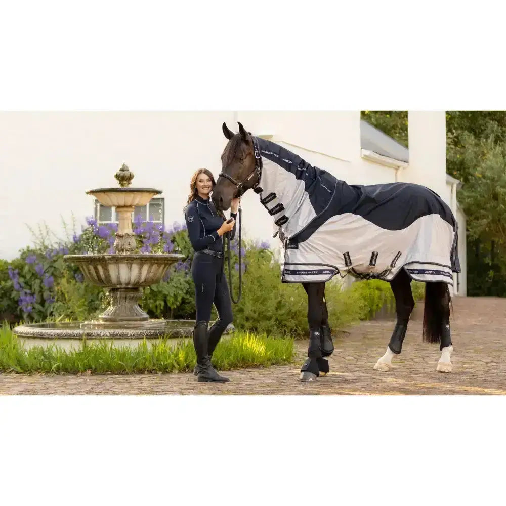 Lemieux Arika Shower-Tek Fly Rug Grey-Waterproof Fly Rugs-Lemieux-5'6"-Horsey Shopping