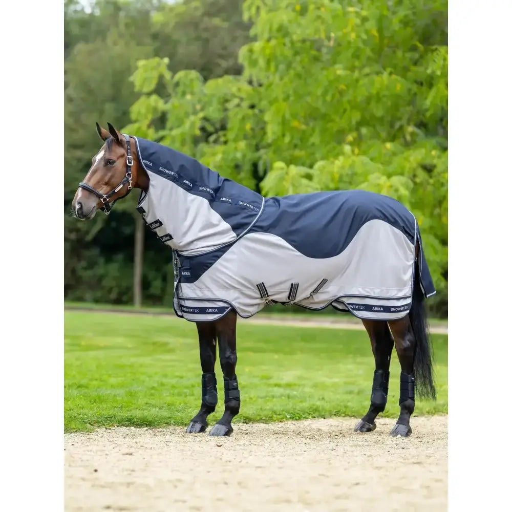Lemieux Arika Shower-Tek Fly Rug Navy-Waterproof Fly Rugs-Lemieux-5'6"-Horsey Shopping