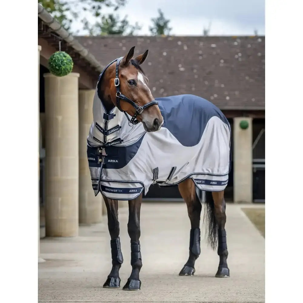 Lemieux Arika Shower-Tek Fly Rug Navy-Waterproof Fly Rugs-Lemieux-5'6"-Horsey Shopping