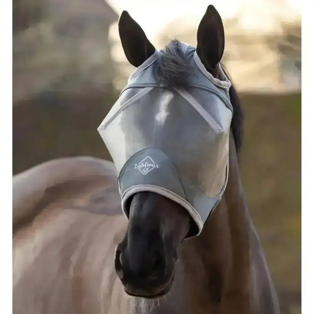 Lemieux ArmourShield Pro Standard Fly Mask-Fly Masks-Lemieux-X Small-Grey-Horsey Shopping