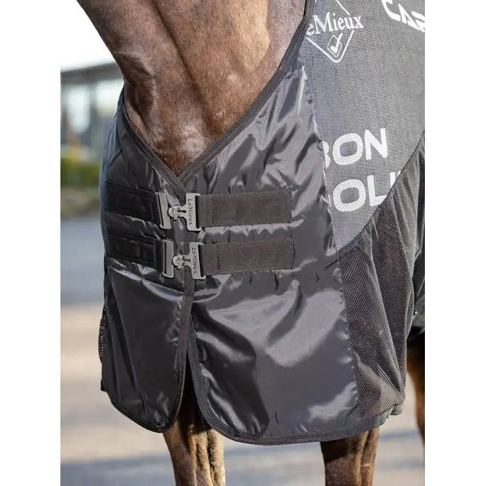 Lemieux Carbon Cooler Rug Black-Cooler Rugs-Lemieux-5'6"-Horsey Shopping