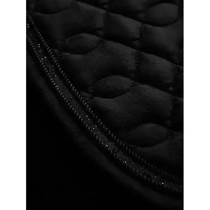 Lemieux Crystal Suede Close Contact Square Black-Saddle Pads-Lemieux-Small/Medium-Black-Horsey Shopping