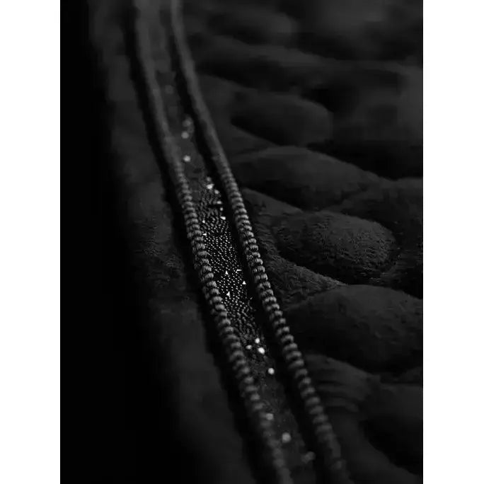Lemieux Crystal Suede Close Contact Square Black-Saddle Pads-Lemieux-Small/Medium-Black-Horsey Shopping