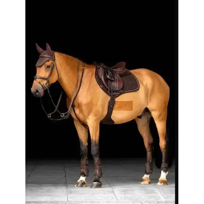 Lemieux Crystal Suede Close Contact Square Brown-Saddle Pads-Lemieux-Small/Medium-Brown-Horsey Shopping