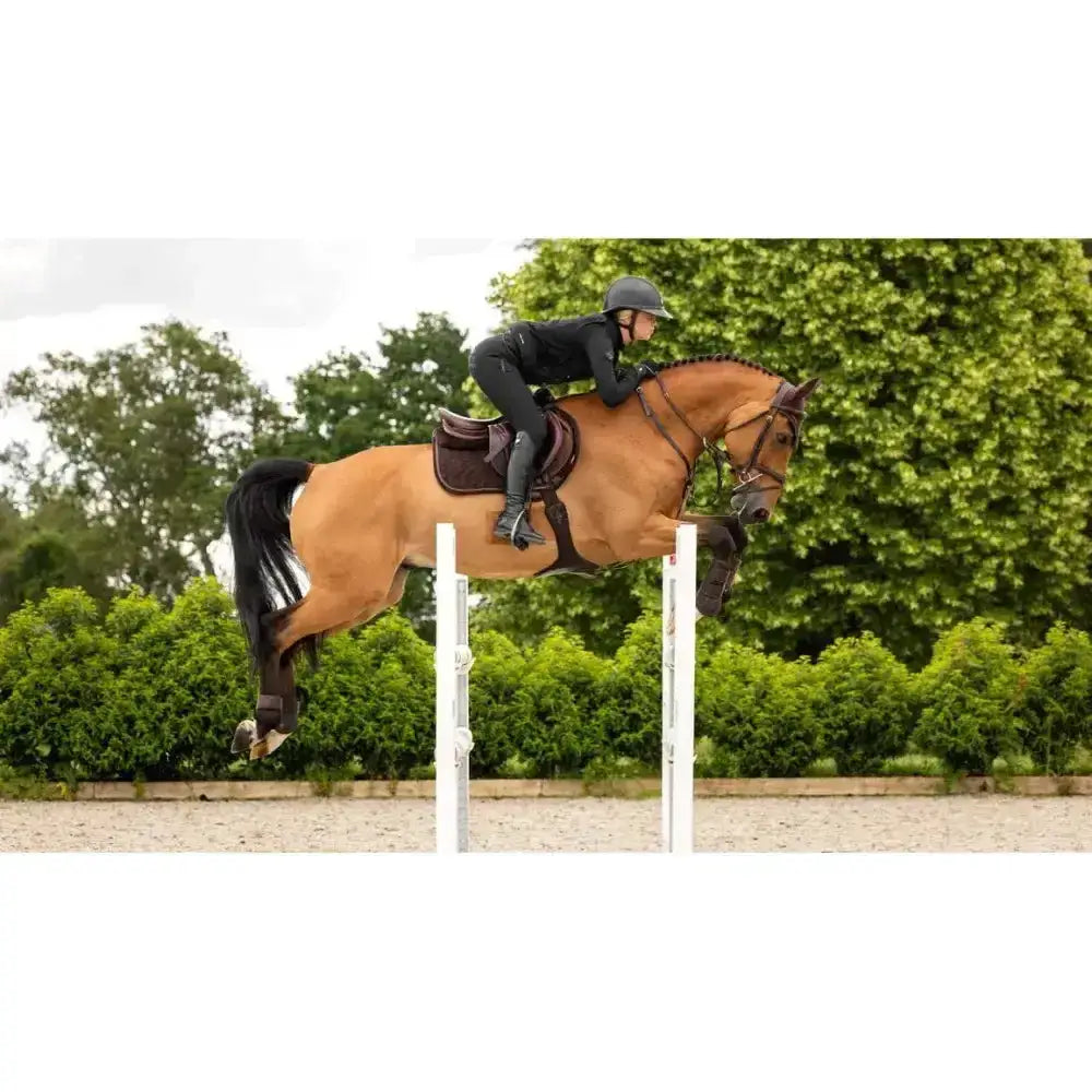 Lemieux Crystal Suede Close Contact Square Brown-Saddle Pads-Lemieux-Small/Medium-Brown-Horsey Shopping