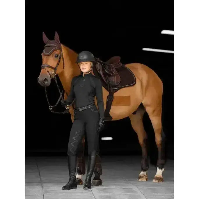 Lemieux Crystal Suede Close Contact Square Brown-Saddle Pads-Lemieux-Small/Medium-Brown-Horsey Shopping