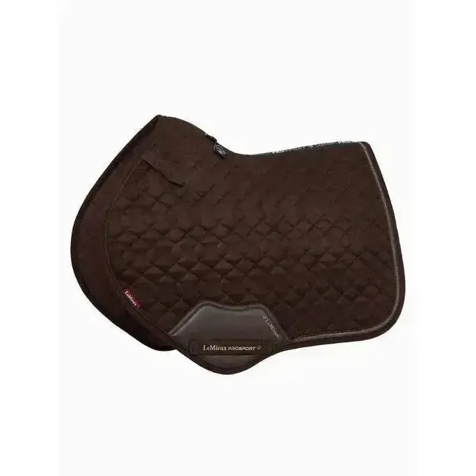 Lemieux Crystal Suede Close Contact Square Brown-Saddle Pads-Lemieux-Small/Medium-Brown-Horsey Shopping