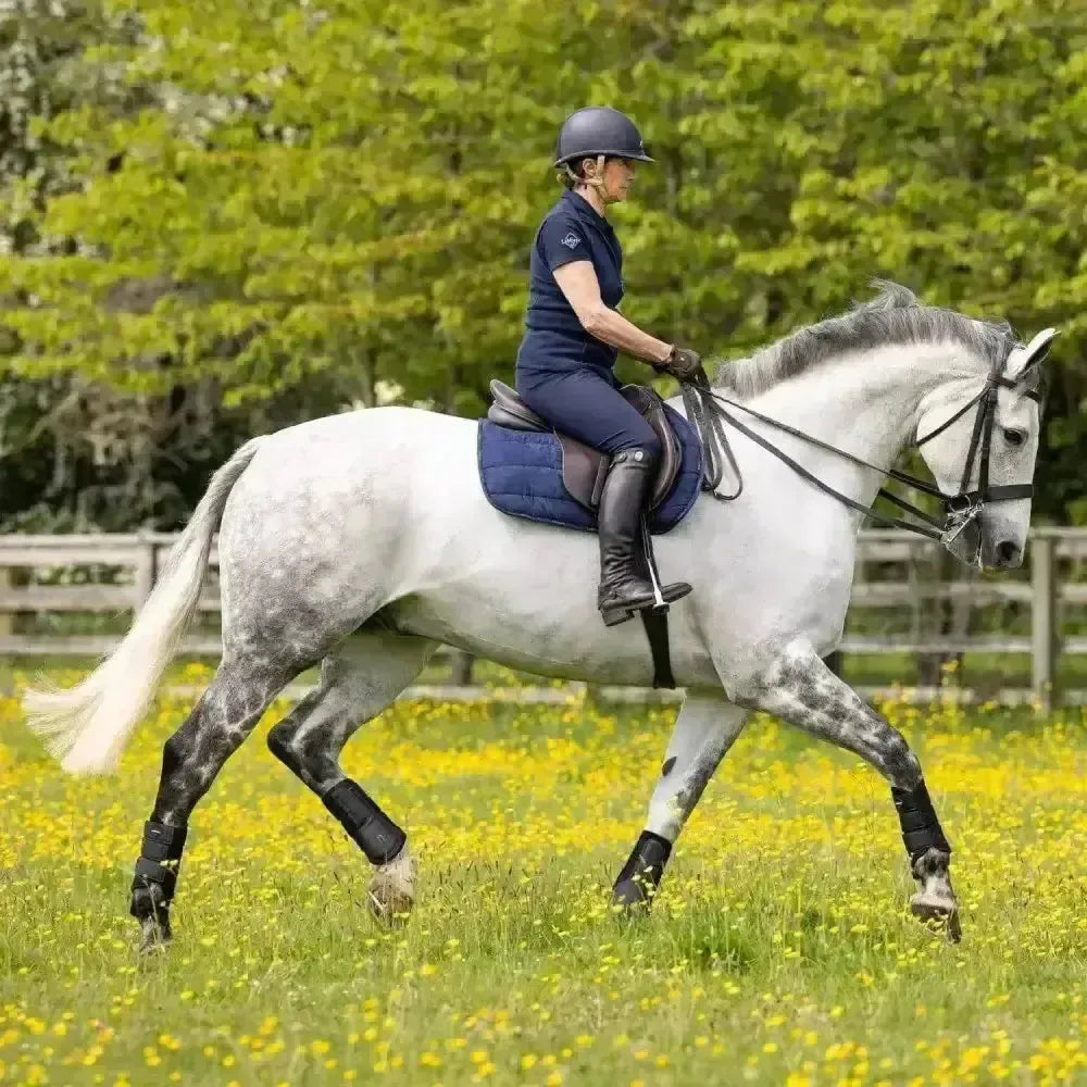Lemieux Dressage Work Pad Navy-Dressage Saddle Pads-Lemieux-Navy-Large-Horsey Shopping
