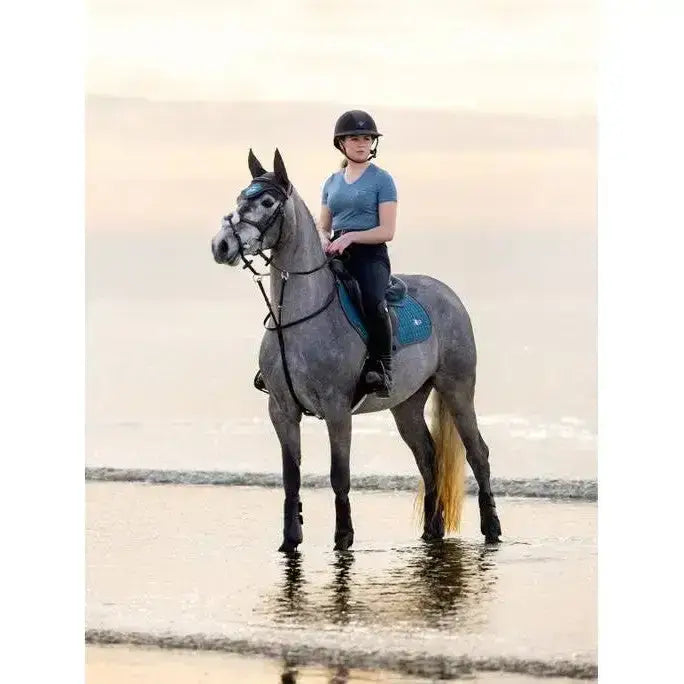 Lemieux Earth Close Contact Square Ocean-Saddle Pads-Lemieux-Large-Ocean-Horsey Shopping