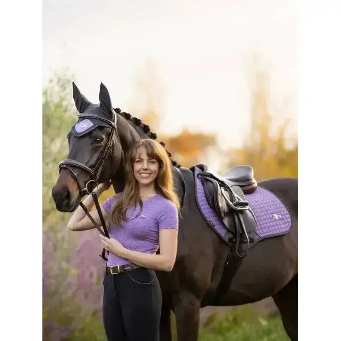 Lemieux Earth Close Contact Square Thistle-Saddle Pads-Lemieux-Large-Thistle-Horsey Shopping