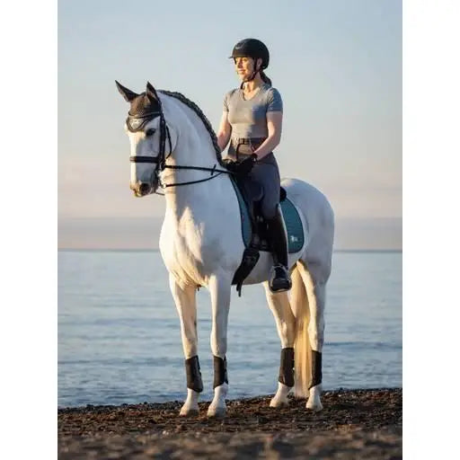 Lemieux Earth Dressage Square Ocean-Dressage Saddle Pads-Lemieux-Large-Ocean-Horsey Shopping