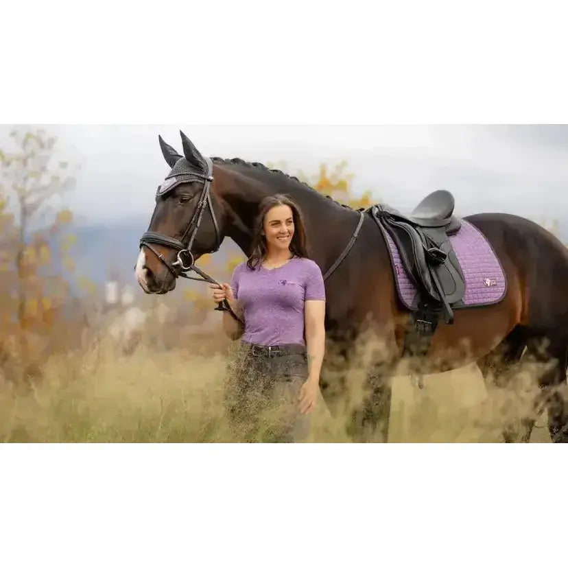 Lemieux Earth Dressage Square Thistle-Dressage Saddle Pads-Lemieux-Large-Thistle-Horsey Shopping