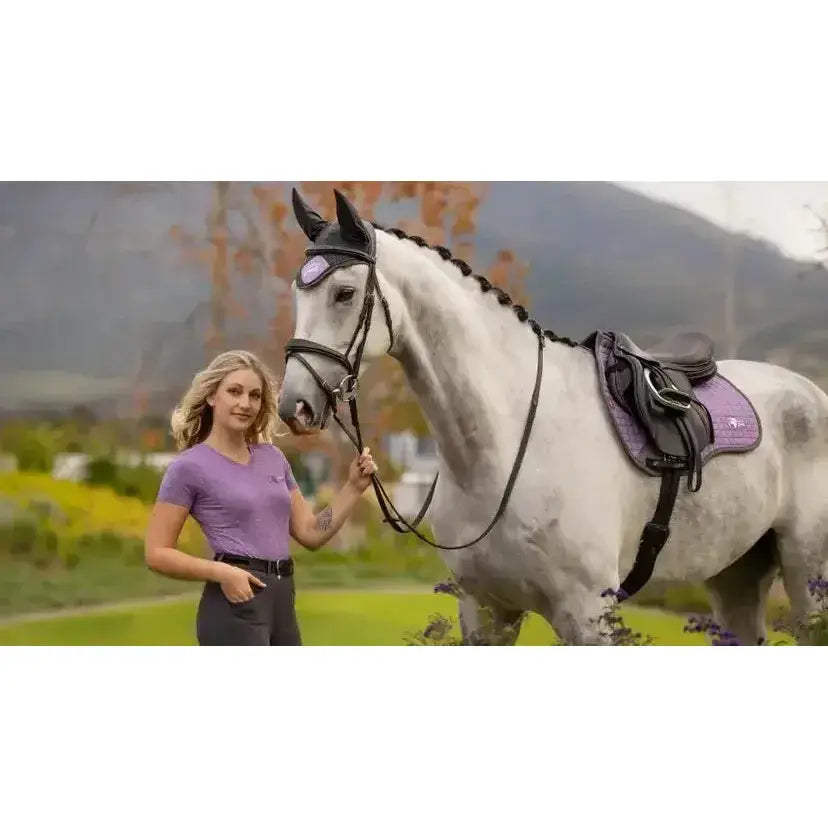 Lemieux Earth GP Square Thistle-Saddle Pads-Lemieux-Large-Thistle-Horsey Shopping