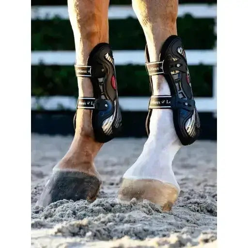 Lemieux Exo-Flex® Tendon Boot Black/Silver-Tendon Boots-Lemieux-Medium-Black/Silver-Horsey Shopping