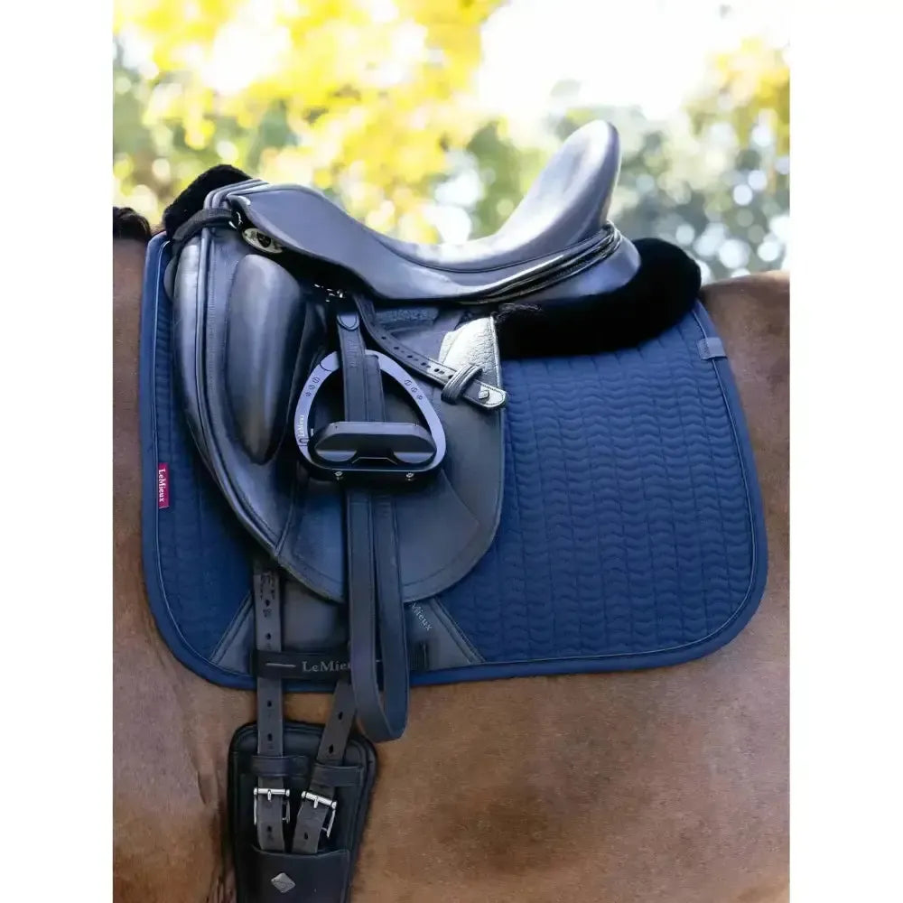 Lemieux Finesse Dressage Square Navy-Dressage Saddle Pads-Lemieux-Navy-Small/Medium-Horsey Shopping