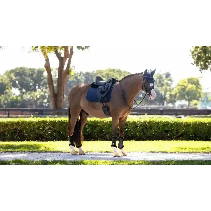 Lemieux Finesse Dressage Square Navy-Dressage Saddle Pads-Lemieux-Navy-Small/Medium-Horsey Shopping