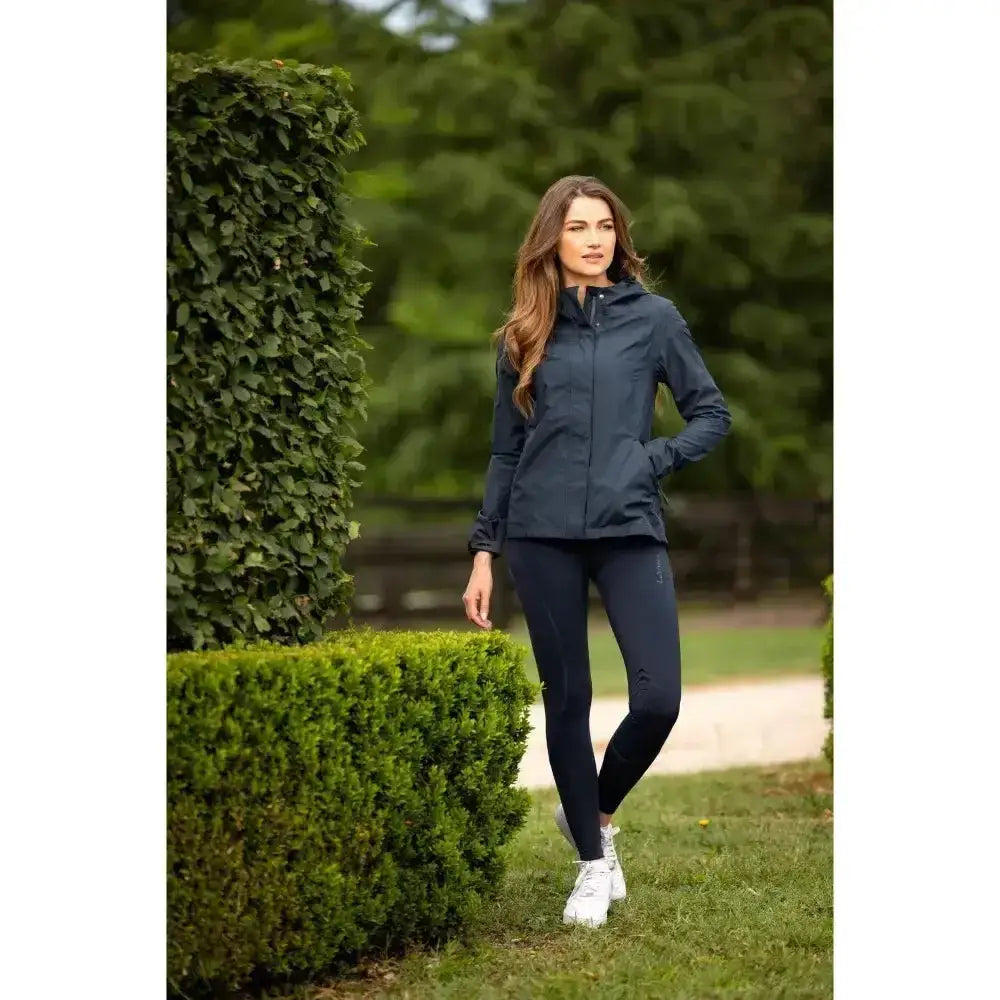 Lemieux Isla Short Waterproof Jacket Navy-Outdoor Coats & Jackets-Lemieux-6-Horsey Shopping