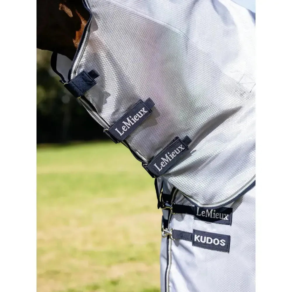 Lemieux Kudos AeroGuard Fly Rug Silver-Fly Rugs-Lemieux-Silver-4'9"-Horsey Shopping