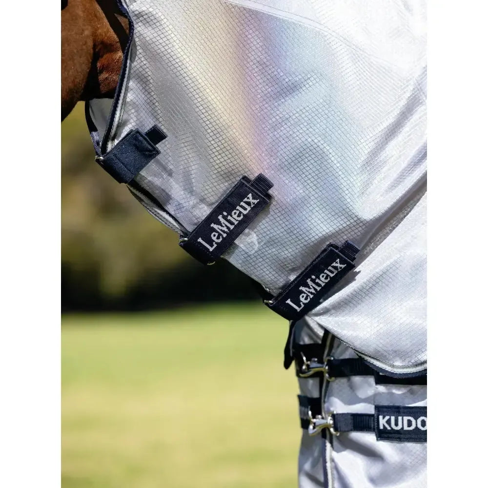 Lemieux Kudos AeroGuard Fly Rug Silver-Fly Rugs-Lemieux-Silver-4'9"-Horsey Shopping