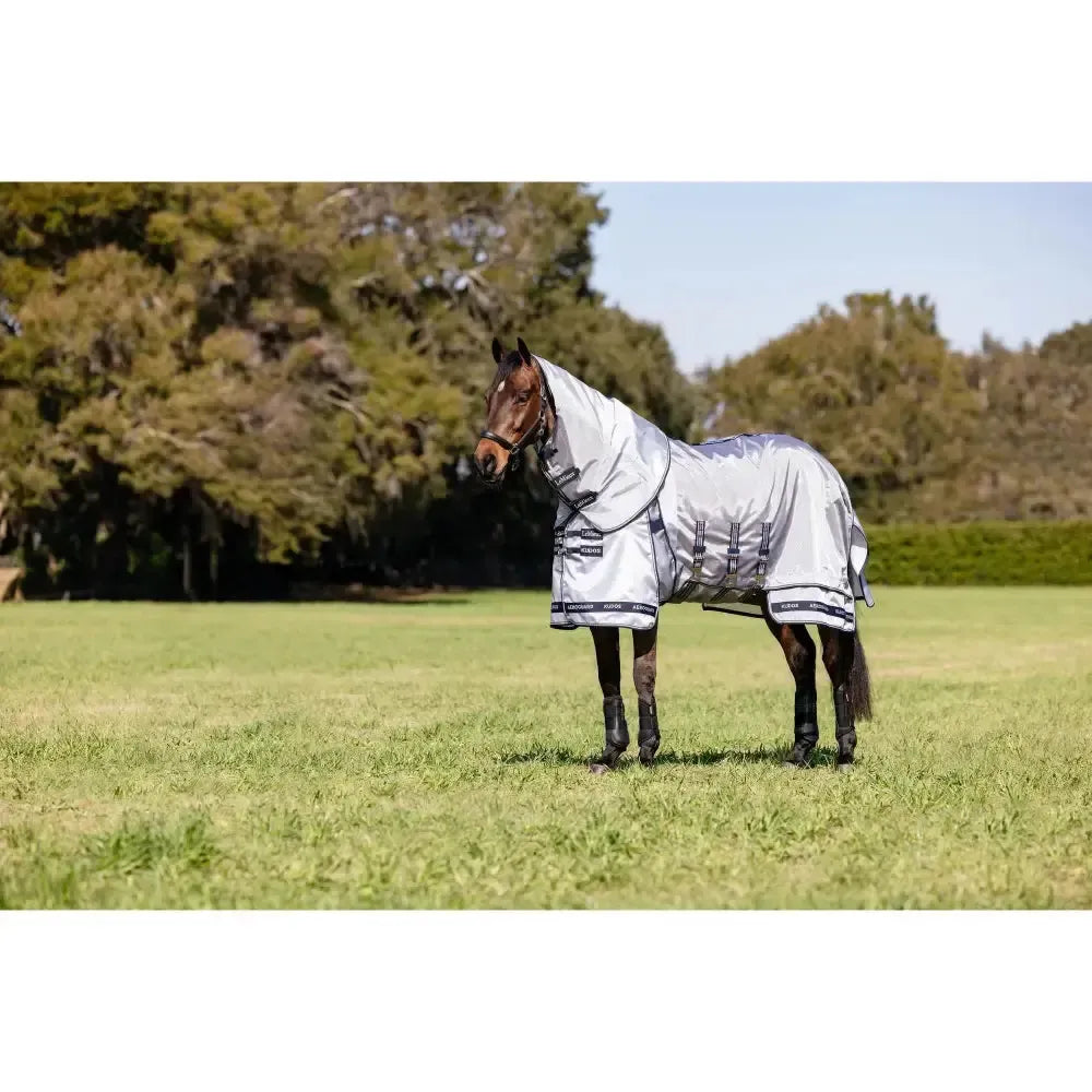 Lemieux Kudos AeroGuard Fly Rug Silver-Fly Rugs-Lemieux-Silver-4'9"-Horsey Shopping