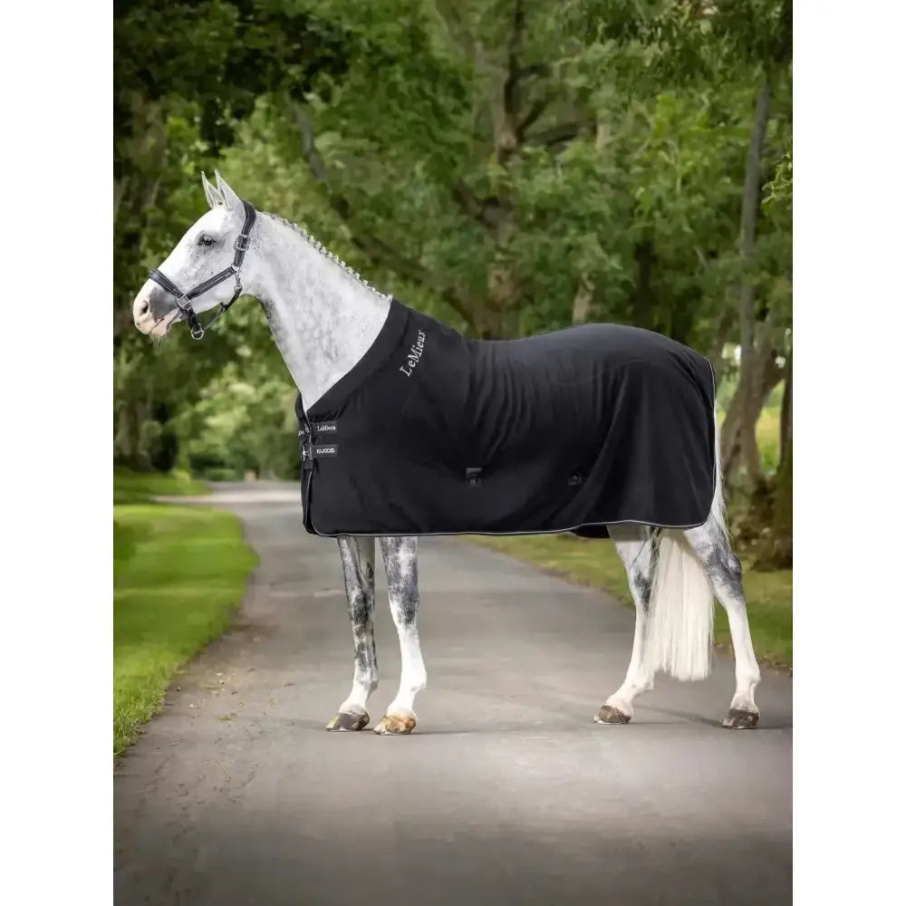 Lemieux Kudos Fleece Cooler Rug Black-Fleece Rugs-Lemieux-5'6"-Black-Horsey Shopping