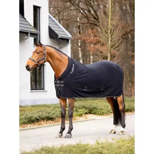 Lemieux Kudos Fleece Cooler Rug Black-Fleece Rugs-Lemieux-5'6"-Black-Horsey Shopping