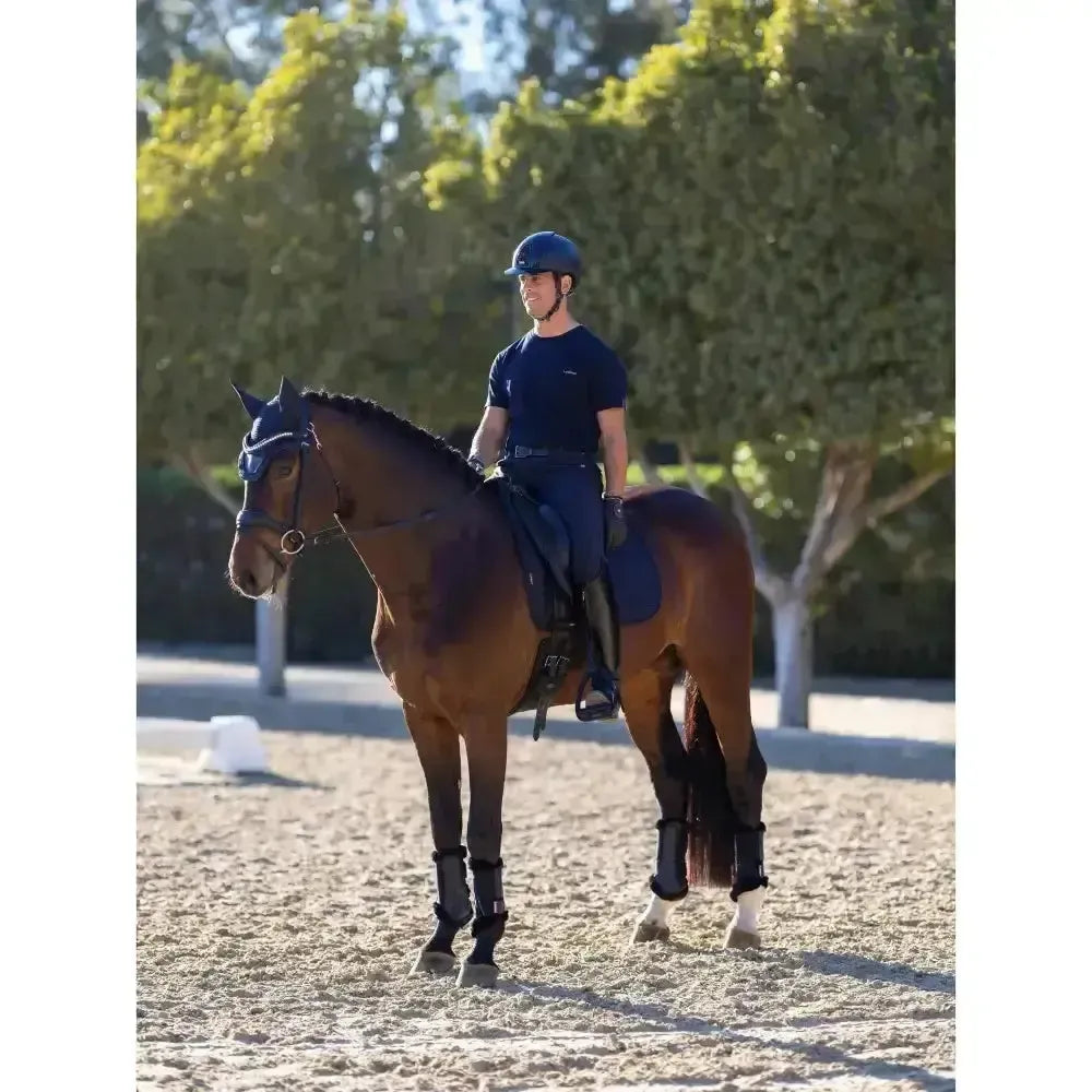 Lemieux Le Cool Grip Dressage Pad Navy-Dressage Saddle Pads-Lemieux-One-Horsey Shopping
