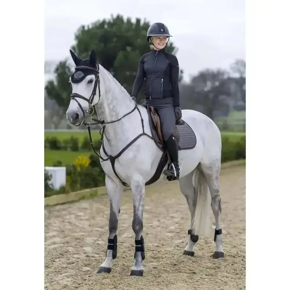 Lemieux Le Cool Grip EuroJump Pad Grey-Saddle Pads-Lemieux-Grey-One-Horsey Shopping