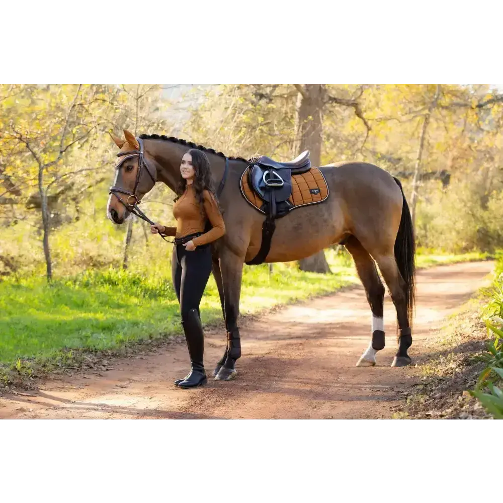 Lemieux Loire Classic Close Contact Square Ginger-Saddle Pads-Lemieux-Small/Medium-Ginger-Horsey Shopping