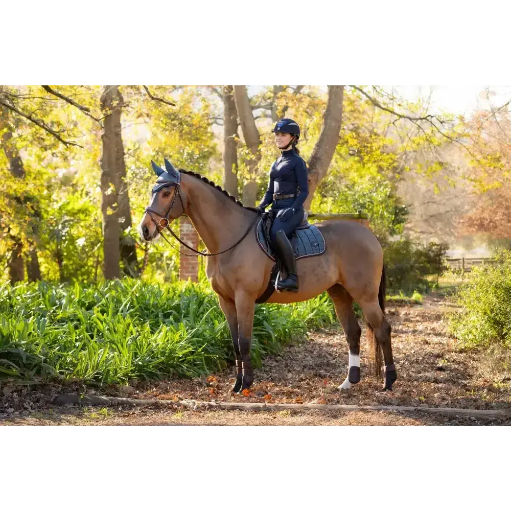 Lemieux Loire Classic Close Contact Square Petrol-Saddle Pads-Lemieux-Small/Medium-Petrol-Horsey Shopping