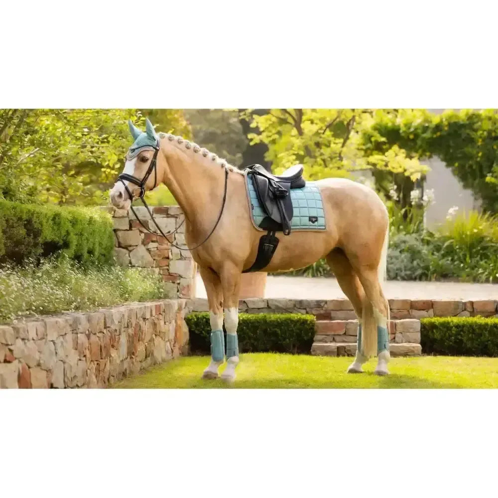 Lemieux Loire Classic Dressage Square Aqua-Dressage Saddle Pads-Lemieux-Aqua-Small/Medium-Horsey Shopping