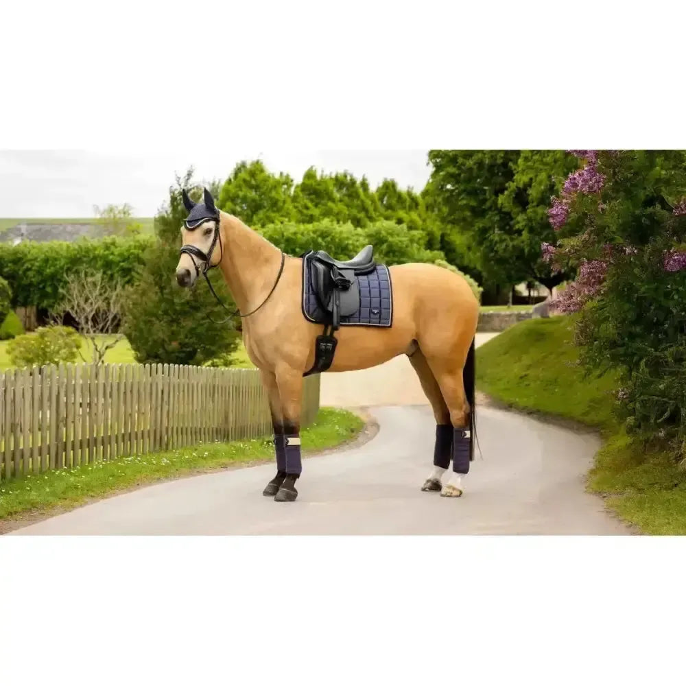 Lemieux Loire Classic Dressage Square Dusk Blue-Dressage Saddle Pads-Lemieux-Dusk Blue-Small/Medium-Horsey Shopping