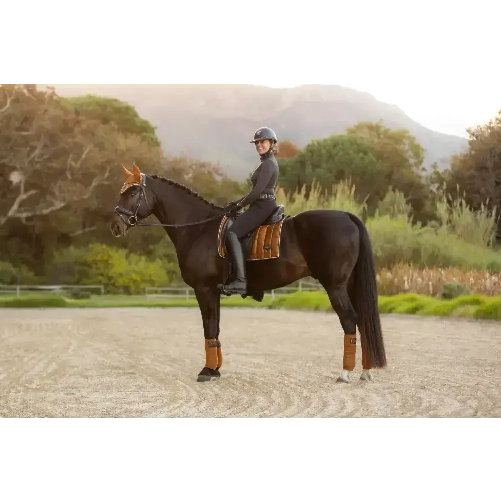 Lemieux Loire Classic Dressage Square Ginger-Dressage Saddle Pads-Lemieux-Small/Medium-Ginger-Horsey Shopping