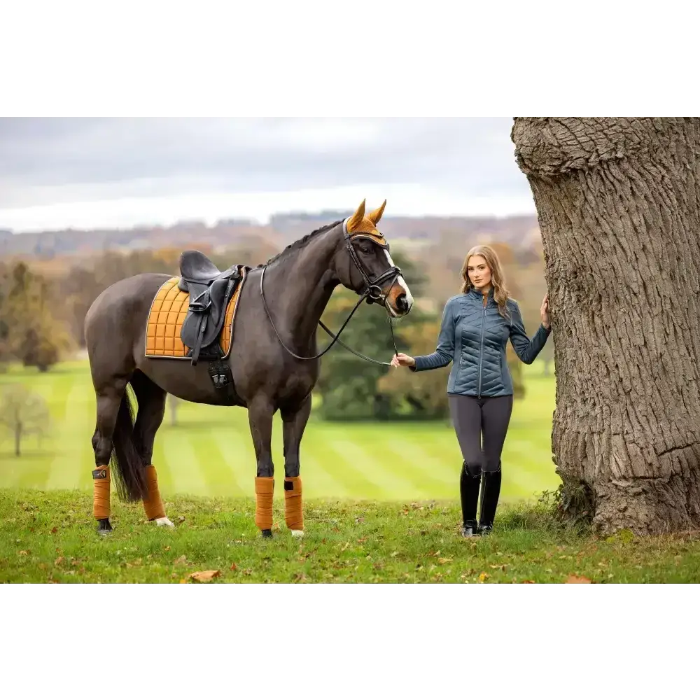 Lemieux Loire Classic Dressage Square Ginger-Dressage Saddle Pads-Lemieux-Small/Medium-Ginger-Horsey Shopping