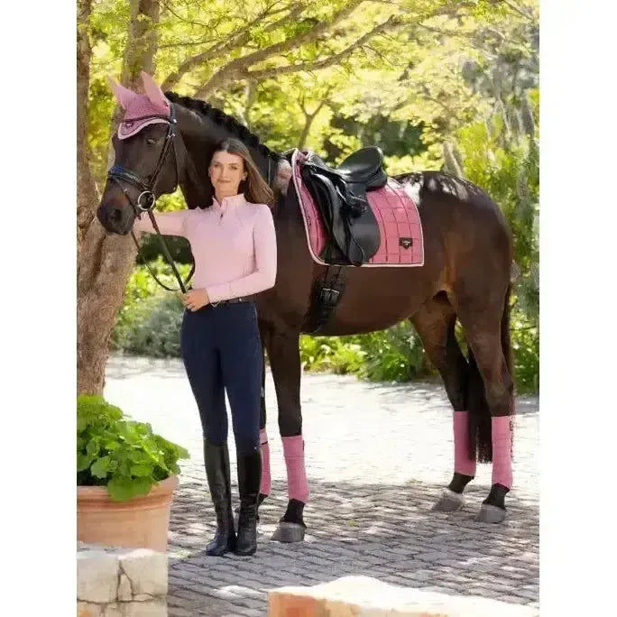 Lemieux Loire Classic Dressage Square Peony-Dressage Saddle Pads-Lemieux-Peony-Small/Medium-Horsey Shopping