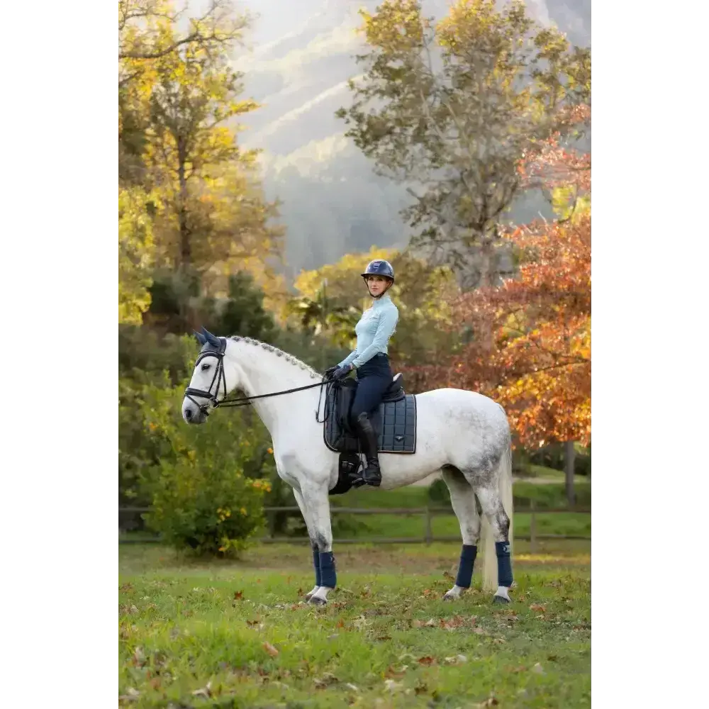 Lemieux Loire Classic Dressage Square Petrol-Dressage Saddle Pads-Lemieux-Small/Medium-Petrol-Horsey Shopping