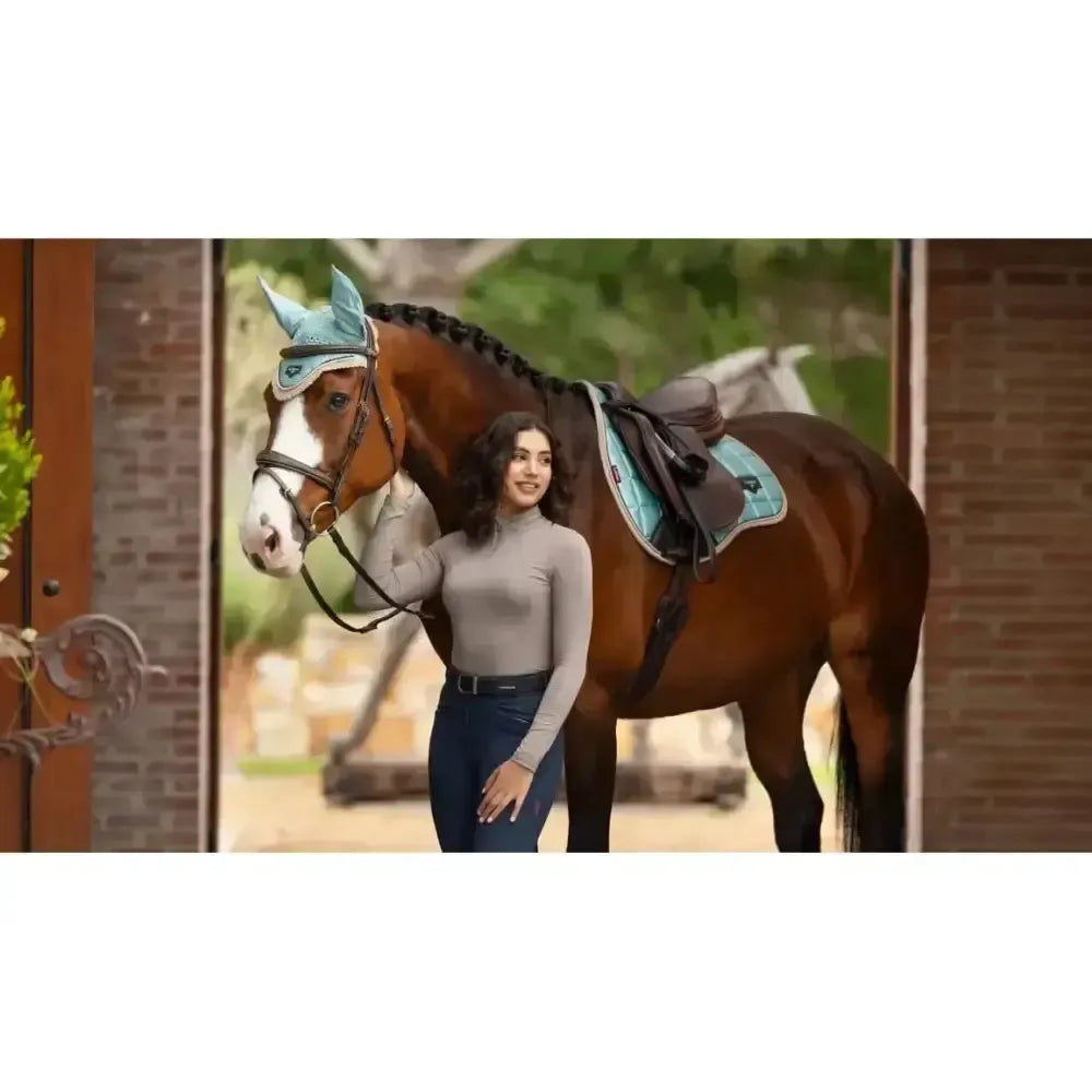 Lemieux Loire Classic GP Square Aqua-Saddle Pads-Lemieux-Aqua-Large-Horsey Shopping