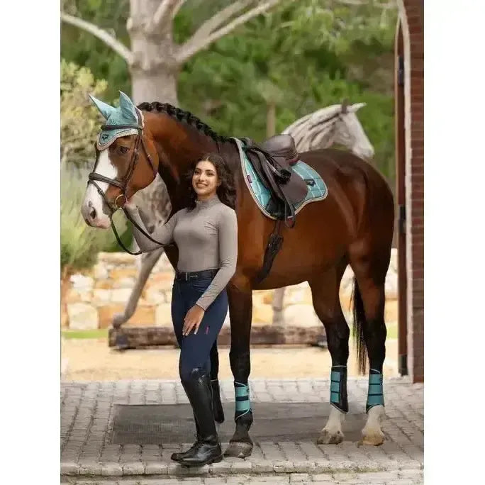 Lemieux Loire Classic GP Square Aqua-Saddle Pads-Lemieux-Aqua-Large-Horsey Shopping