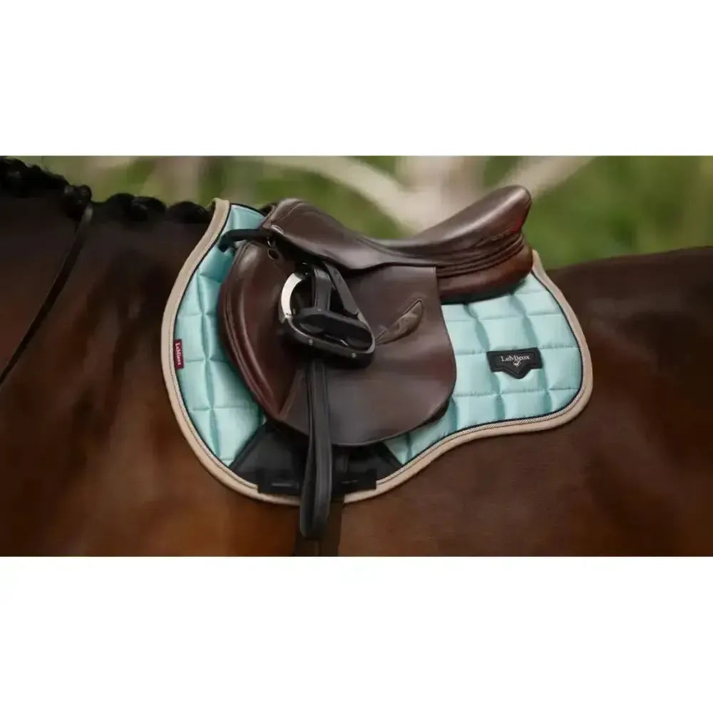 Lemieux Loire Classic GP Square Aqua-Saddle Pads-Lemieux-Aqua-Large-Horsey Shopping