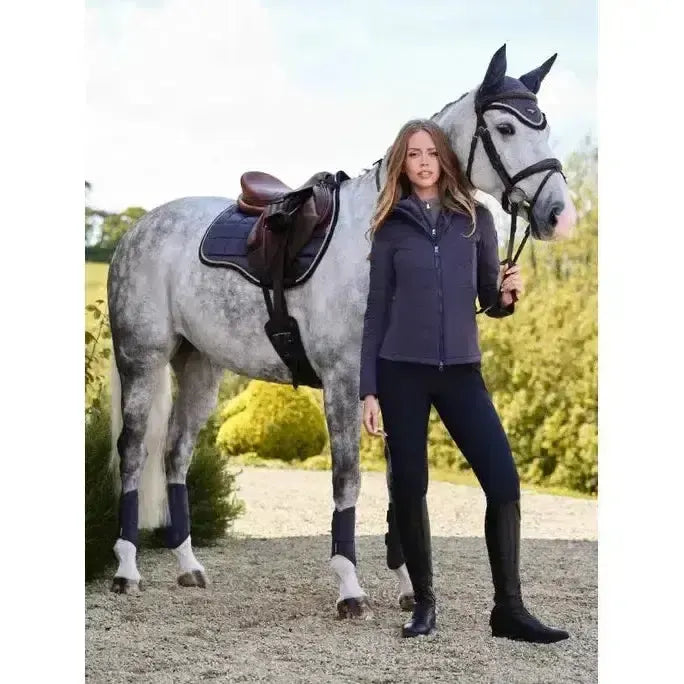 Lemieux Loire Classic GP Square Dusk Blue-Saddle Pads-Lemieux-Dusk Blue-Small/Medium-Horsey Shopping