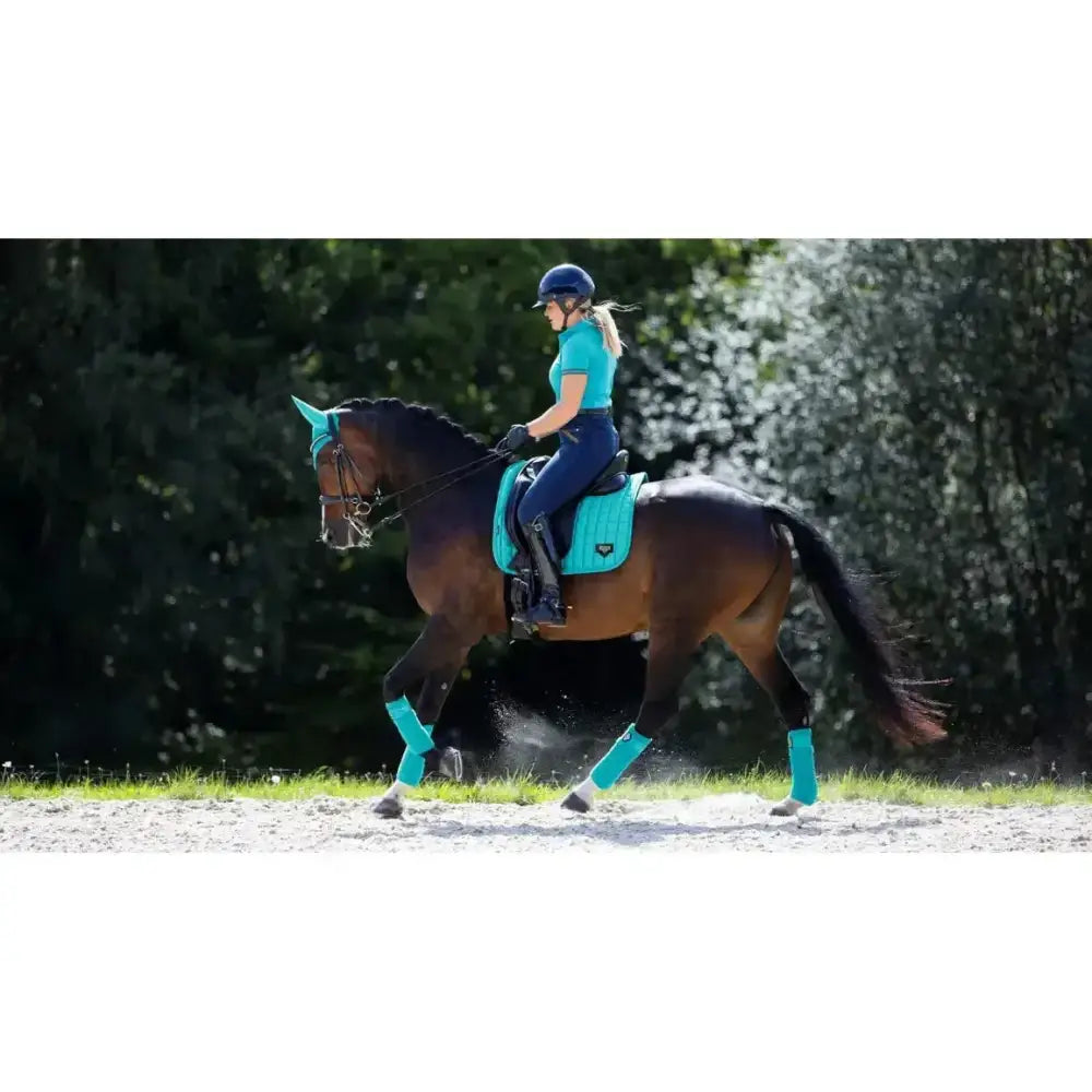 Lemieux Loire Memory Dressage Square Azure-Dressage Saddle Pads-Lemieux-Large-Azure-Horsey Shopping